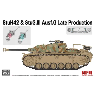 Roggen Feld Modell RFM RM-5086 1/35 skala StuH42 & StuG.III Ausf.G Spät Produktion Image