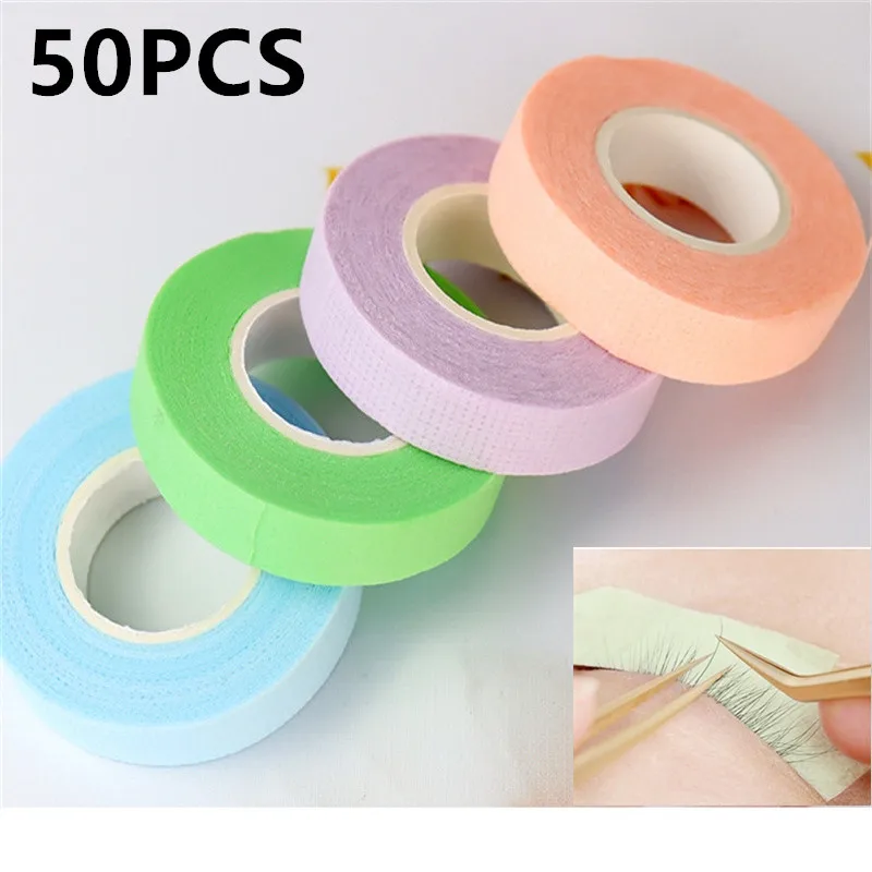 10/20/50PCS Zufällige Farbe Großhandel Wimpern Verlängerung Band Unter Augenklappen Mikroporen Band Wimpern Band Empfindliche Haut verwenden Image