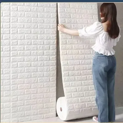 70cm * 1m 3d selbst klebende Tapete kontinuierliche wasserdichte Ziegel Wanda uf kleber Wohnzimmer Schlafzimmer Kinderzimmer Wohnkultur Image