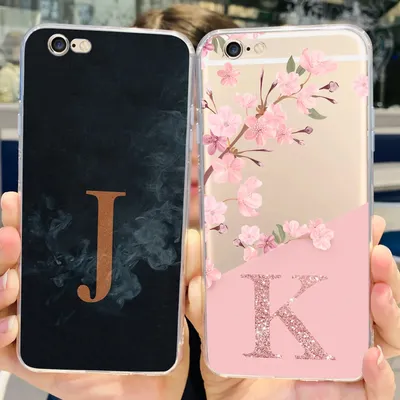 Für Apple iPhone 6 6S Plus Fall Neue Buchstaben Abdeckung Weiche Silikon Telefon Fall Für iPhone 6 Plus iPhone6 iPhone6S Zurück Abdeckungen Bumper