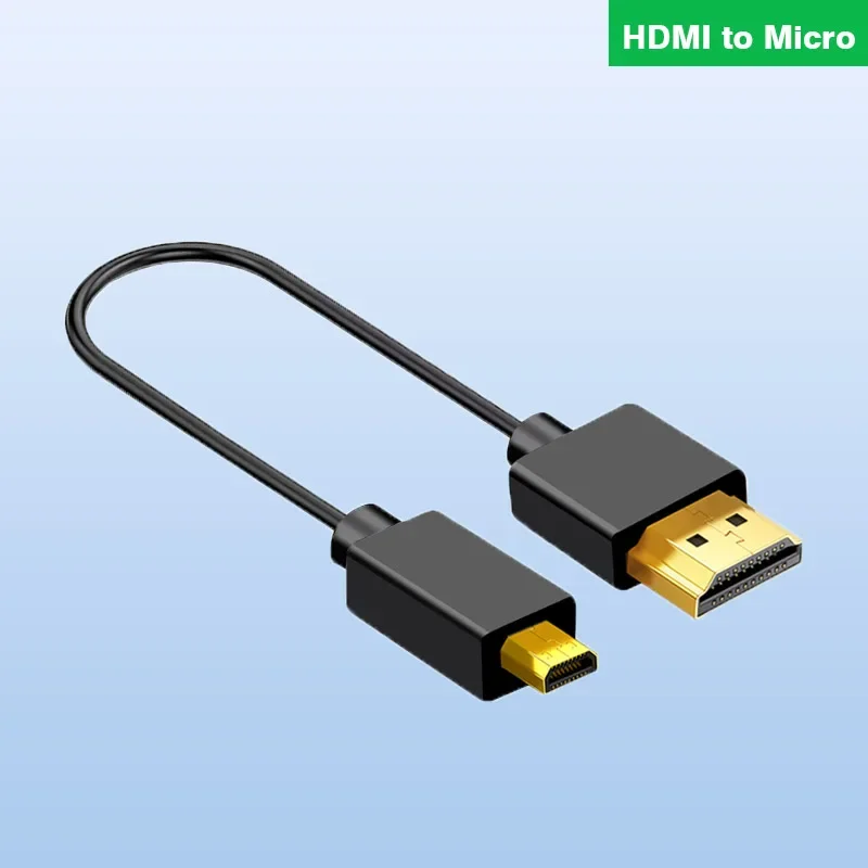 HDMI & Mini HDMI & Micro HDMI 2.0 Version 4K 60P Flexibles Kabel HDMI-2.0 4K HD Dünnes, weiches, kurzes Kamerakabel OD3.2 20 cm 30 cm 50 cm Image