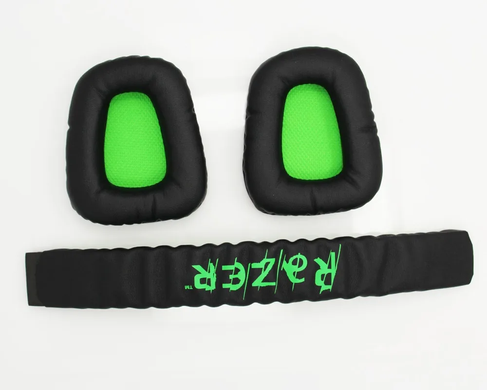 Cuscinetti auricolari di ricambio + fascia per Razer Electra Cuscinetti auricolari morbidi di alta qualità Fodera per cuscino per cuffie da gioco Razer Electra