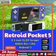 Retroid Pocket 5 RP5 Console di gioco portatile retrò Console per lettore video SD865 8 + 128G Schermo OLED HD da 5,5 pollici Android 13 PSP PS2