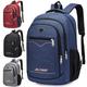 Backpack For Men's Leisure, Large Capacity Multi Compartment Computer Backpack, Waterproof And Wear-resistant Backpack For Middle School Students, High School Students, And College Students