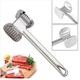 1pc Aluminum Alloy Tenderizer, Stainless Steel Dual-sided Heavy Duty Tenderizer Tool, Great For Tenderizing Steak Beef Poultry, Outdoor Kitchen Utensils