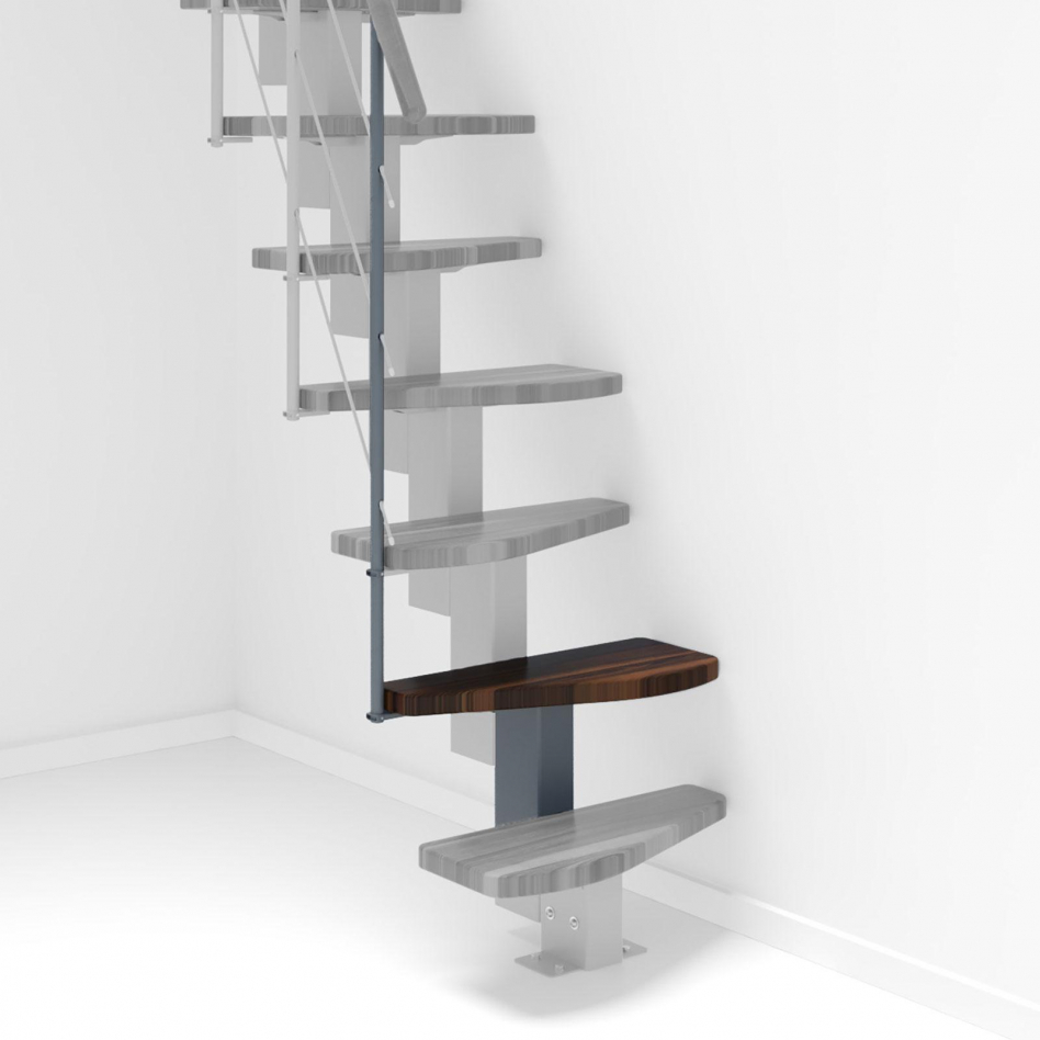 Minka Höhenerweiterung Quatro, Grau, Walnuss gebeizt & lackiert Image