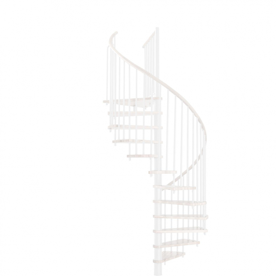 Minka Spindeltreppe Spiral Wood weiß Wendeltreppe, 120 cm, Weiß Image