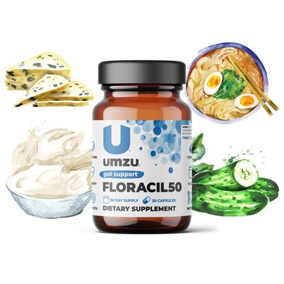 Floracil50: Probiotic With Lactobacillus Rhamnosus And Reuteri by UMZU | Servings: 30 Day Supply