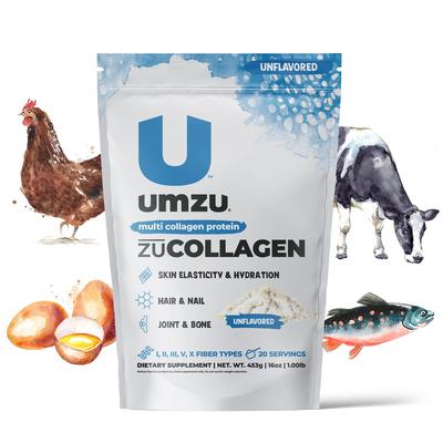 Zucollagen Protein: Multi-Type Collagen by UMZU | Servings: 20 Day Supply