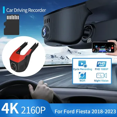 2160P Car DVR Dash Cam HD Wifi Car Camera Driving Video Recorder Auto Accessories for Ford Fiesta