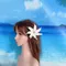 12CM Foam Tiare Flower Pick Ear Flower Tahitian Gardenia Hawaiian Island Style Tropical Hula Flowers