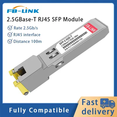 2.5G RJ45 100m Copper Port For Ethernet Port SFP Transceiver Module compatible with Cisco Mikrotik