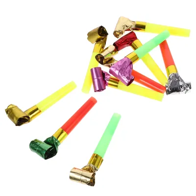 10 Pcs Vibrant Blowout Dragon Party Horns Noise Maker Cheer Props Eco Friendly Plastic Festive Birthday Wedding Carnival Sports