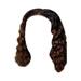 Women s Short Curly Hair Mixed With Golden Headband Suitable For Women s Wigs Blonde Wig Small Curly Hair Black Brown U Lace