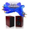 Windfall Noise Filter 50W Universal 4-Channel RCA Ground Loop ABS Metal Noise Filter Noise Isolator for Car Audio