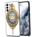 boho-antique-pocket-watch-17 phone case for Samsung Galaxy S22 for Women Men Gifts boho-antique-pocket-watch-17 Pattern Soft silicone Style Shockproof Case