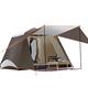 SSWERWEQ Family tent Upgrade Build 2doors 3-4persons Fully-automatic Tent Automatic Camping Family Tent In Family Travel Tent (Color : CHOCOLATE)