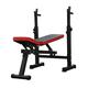 Adjustable Sit Up Weight Bench, Strong Bearing Bench Press, Utility Foldable Flat/Incline/Decline FID Bench Press for Full Body Exercise Weight Lifting