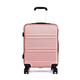 Kono Cabin Suitcase 20” Hard Shell Light Weight ABS Hand Luggage 4 Wheel Spinner 360 Degrees Travel Trolley Case Nude