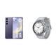 Samsung Galaxy S24 AI Smartphone Android-Handy ohne Vertrag Galaxy Watch6 Classic Smartwatch, Silver