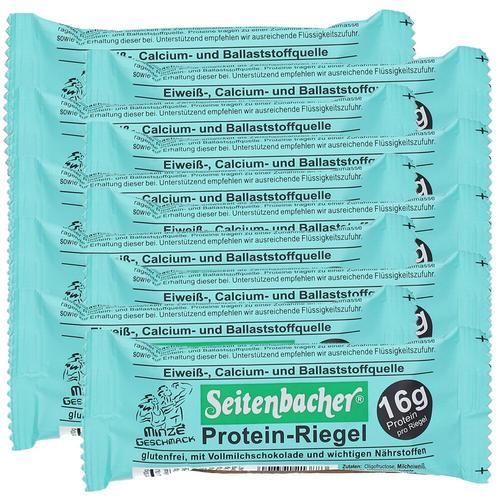 Seitenbacher Protein-Riegel, Minze 10x60 g Riegel