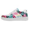 Sneaker DOGO "Dice Low-Top Sneaker Wonder Lola Bunny Damen Sneaker", Damen, Gr. 39, Normalschaft, bunt (weiß, rosa), Lederimitat, Schuhe, Vegan