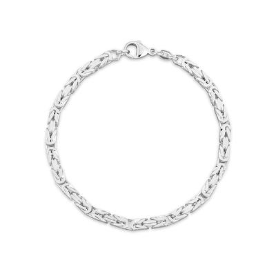 Armband FIRETTI "Schmuck Geschenk Silber 925 Armschmuck Armkette Königskette" Gr. 19, silber (silberfarben), Armbänder, Herren, 19, Silber 925 (Sterlingsilber), Königsarmband Gliederarmband, Made in Germany Image