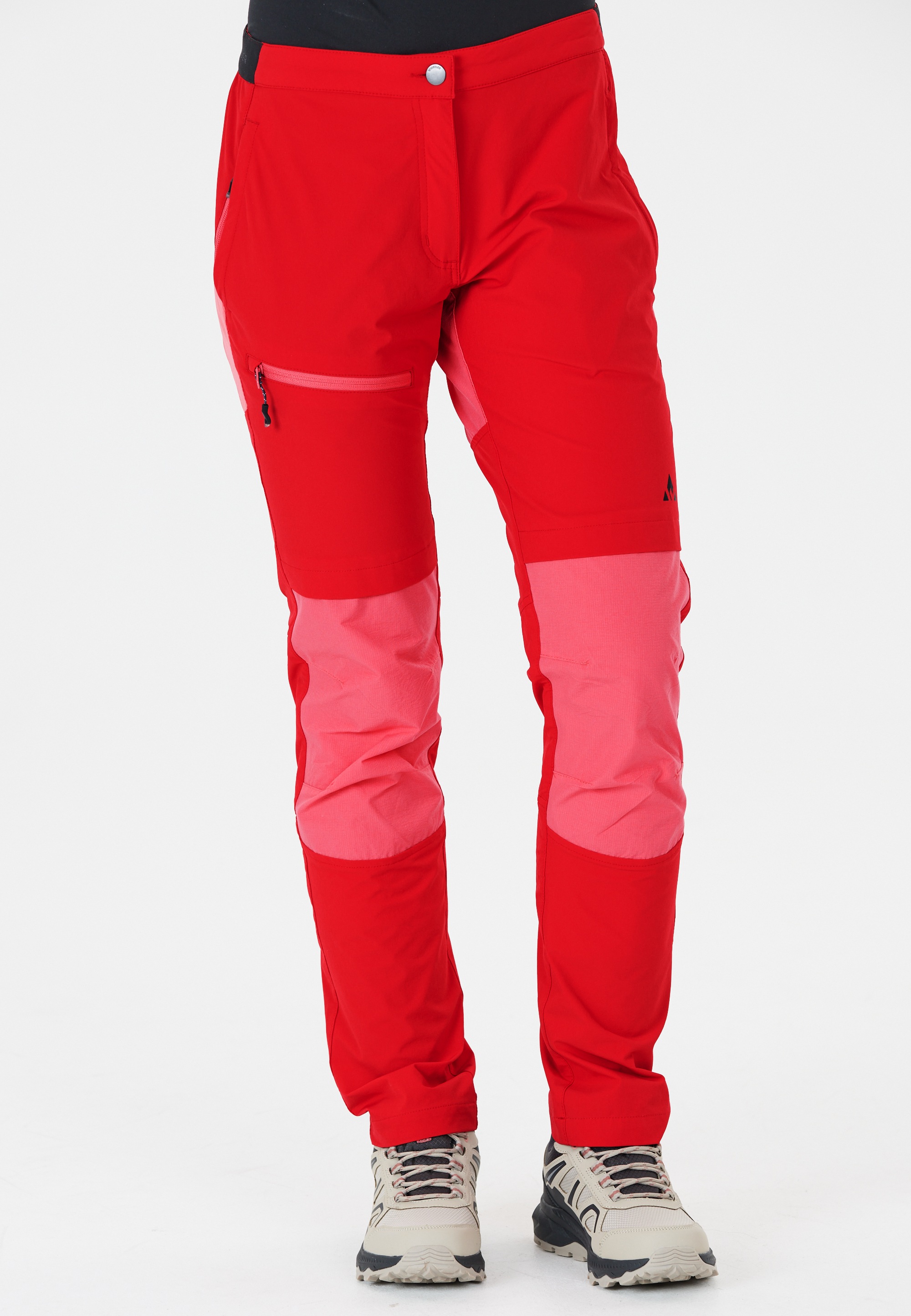 Softshellhose WHISTLER "Salton", Damen, Gr. 46, EURO-Größen, rot, 92% Polyamid, 8% Elasthan, mehrfarbig, sportlich, lang, Hosen, mit Stretchfunktion und wasserabweisender Qualität Image