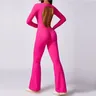 Sexy Back V tuta Gym Set donna Training Yoga Suit Sportswear sport maniche lunghe Fitness