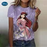Kawaii Cartoon Bösewichte Prinzessin T-Shirt Frauen Disney Bösewicht Grafik T-Shirts Harajuku Anime