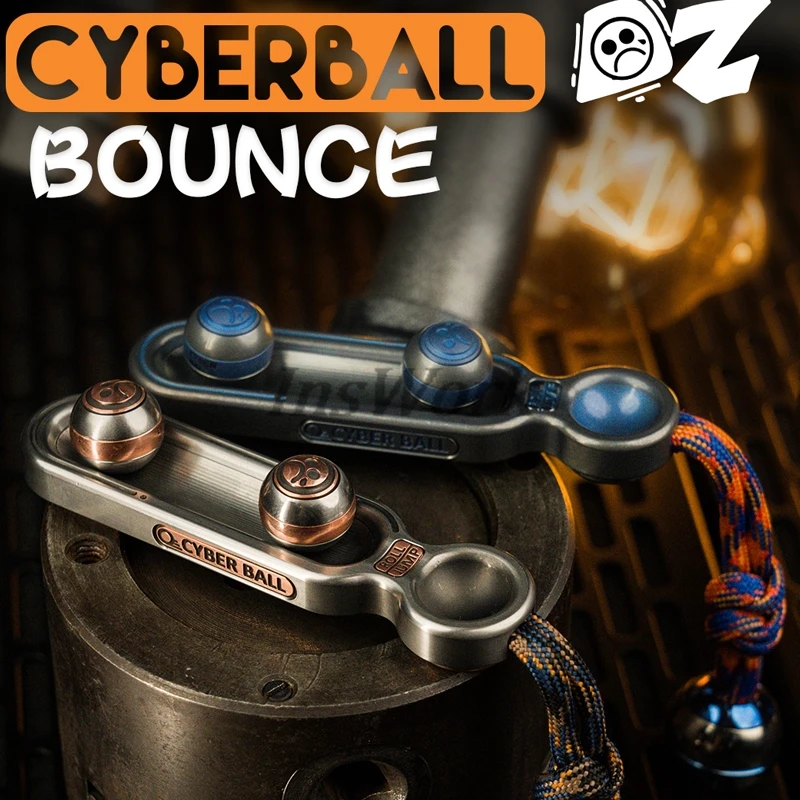 Metall Spielzeug Dz Cyber Ball Bounce Push Slider Zappeln Spielzeug Bead Spinner Neue Original Design Elastische Grenze Edc Gadgets Zappeln Spielzeug Image