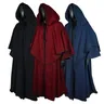 Mantello medievale a 5 colori mantello con cappuccio mantello da monaco mantello da guida guidata