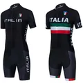 Schwarzes Rad trikot Italien Team Fahrrad Trikot Maillot Shorts Set Männer Frauen Ropa Ciclismo