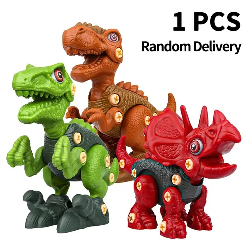 1PCS Auseinander Nehmen Dinosaurier Spielzeug für Kinder Gebäude Spielzeug Set mit Bohrmaschine Bau
