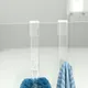 HOShower-Crochet de porte en acrylique transparent sur la porte en verre porte-serviettes sans