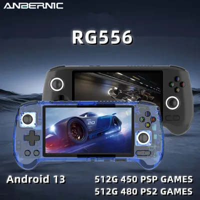 ANBERAlfred-Console de jeu Unisoc Tusk RG556 Android 13 5.48 " écran AMOLED WiFi lecteur vidéo