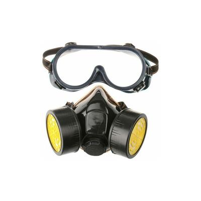 Eting - Gasmaske mit 2 Aktivkohlefiltern Professionelle Qualität Schutz vor Staub, Pestiziden,