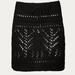 GOEN.J Crochet Knit Mini Skirt - Black