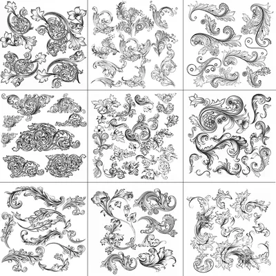 Vintage Baroque Court Style Clear Stamps New 2021 Rubber Silicone Seal for DIY Scrapbooking Card