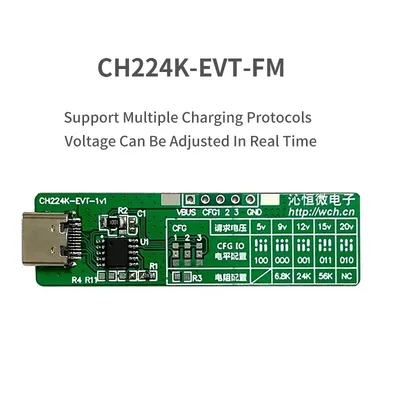 CH224K Development Board PD Multiple Fast Charging Protocols Support Analog E-Mark Chip Type-C