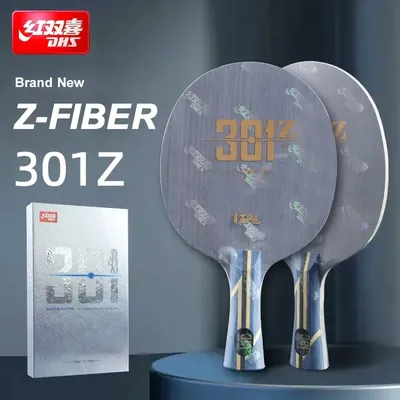 DHS-Hurricane 301 Z Table Tennis Blade, 5 Wood, 2 Internal ZC Fiber Ping Pong Blade, H-301Z Original Box
