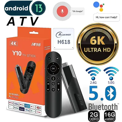 LEMFO ATV Mini TV Stick Android 13 Allwinner H618 Quad Core Cortex A53 Support 8K Video 4K Wifi6