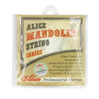 Alice AM06 Mandolin Strings Set .010-.034 Coated 85/15 Bronze Wound Plated Steel 4 Strings Anti Rust