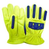 CONDOR 48WT96 Gloves,XL,Gold/Yellow,Jersey,Goatskin,PR