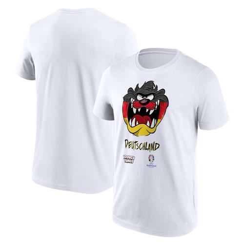 UEFA Deutschland Looney Tunes Taz Porträt Grafik T-Shirt - Weiß