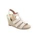 Women's Paige Wedge by Aerosoles in Eggnog Pewter Leather (Size 9 1/2 M)