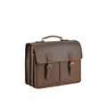 'Gareth' Triple Gusset Heavy Duty Real Leather Briefcase