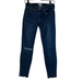 J. Crew Jeans | J.Crew Womens Toothpick Skinny Jeans Blue Distressed Dark Wash Low Rise Denim 26 | Color: Blue | Size: 26
