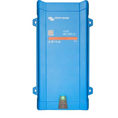 Wechselrichter VICTRON ENERGY "»Inverter / Charger Victron MultiPlus 48/500/6-16 230V«", blau, B:18,2cm H:10cm L:31,1cm, Aluminium, Wandler