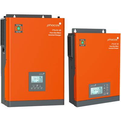 Wechselrichter VICTRON ENERGY "»Inverter / Hybrid Battery Charger Phocos PSW-B-3KW-230/24V«", blau, B:31,4cm H:11,9cm L:46,4cm, Aluminium, Wandler, 3000 W, 24 VDC